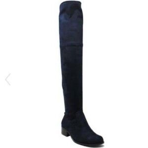 Charles By Charles David Tall Black Suede Over-The-Knee Heeled Boots